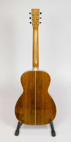 David Dart's 2016 Madagascar Rosewood 00-14 Guitar: Sitka spruce top, Madagascar rosewood back & sides, boxwood binding, hand-cut abalone & curly koa lemur peghead inlay