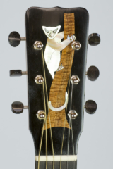 David Dart Madagascar Rosewood & Spruce 00-14 Lemur peghead inlay (mother-of-pearl, abalone, koa, & ebony)