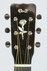 David Dart Rosewood & Spruce 00-14 Rose peghead inlay (abalone & ebony)