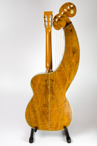 David Dart Koa & Spruce Harp Guitar