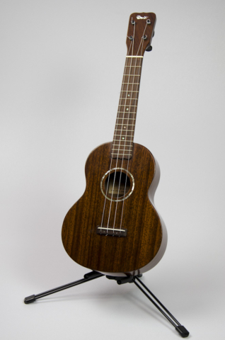 David Dart Jarrah Concert Ukulele, Style 1 (2014): jarrah top, back, sides & neck; rosewood fingerboard & bridge; abalone Dart logo (hand-cut), soundhole inlay (hand-cut), & fingerboard dots