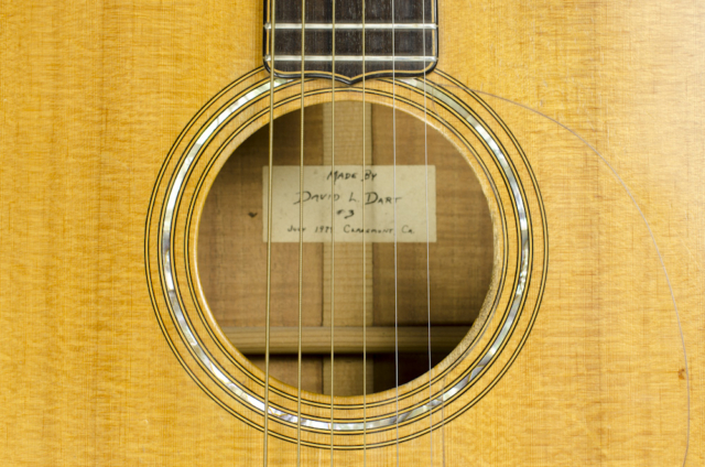 David Dart Steel String Guitar #3, 1979