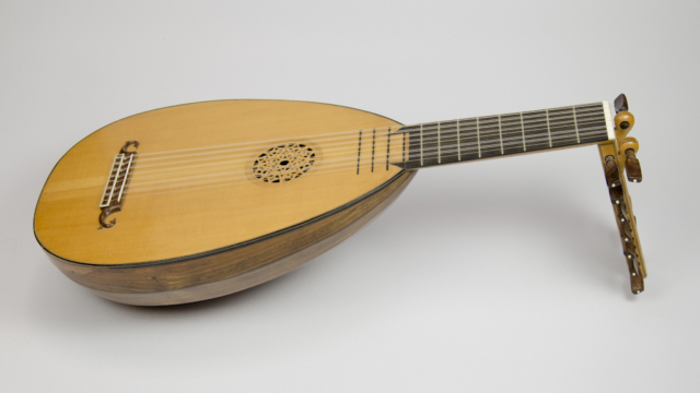 David Dart Eight-course Bass Lute, 1970