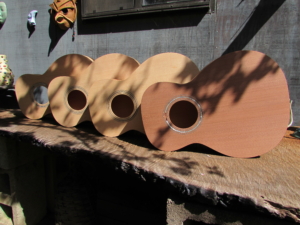 April 2019 - four "0"-size parlor guitars